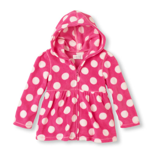 microfleece zip-up hoodie