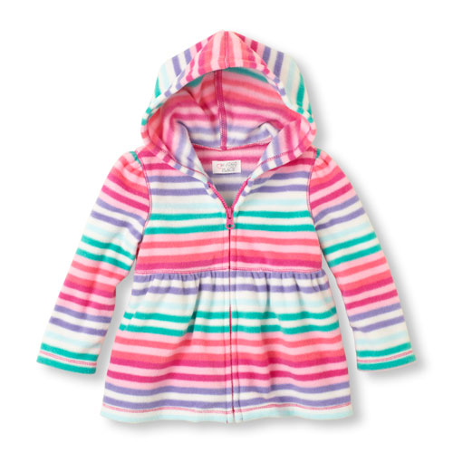 microfleece zip-up hoodie