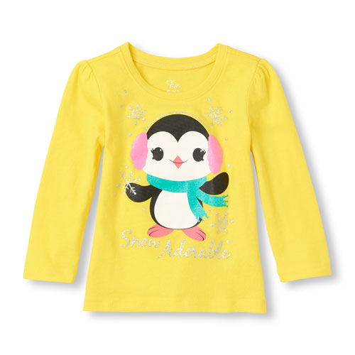 snow adorable graphic tee