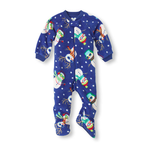snowman blanket sleeper