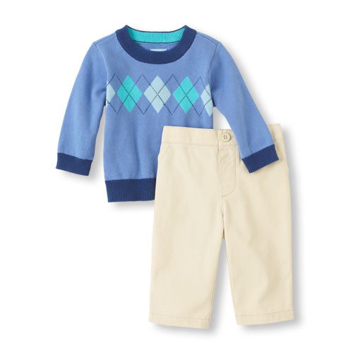 argyle sweater set