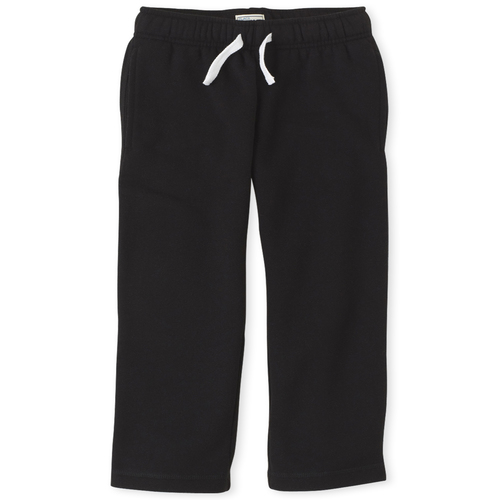 

Boys Boys Uniform Active Fleece Pants - Black - The Children's Place