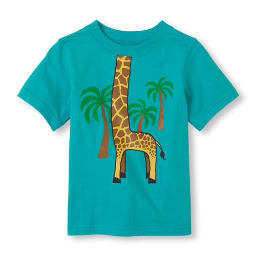 giraffe graphic tee
