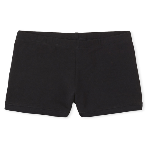 

Girls Uniform Cartwheel Shorts - Black - The Children's Place