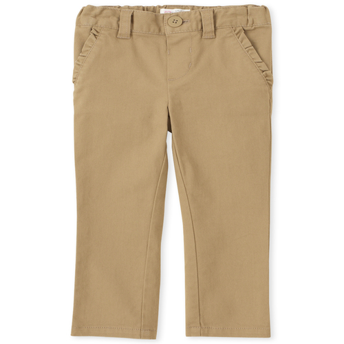 Toddler Girls Uniform Skinny Chino Pants