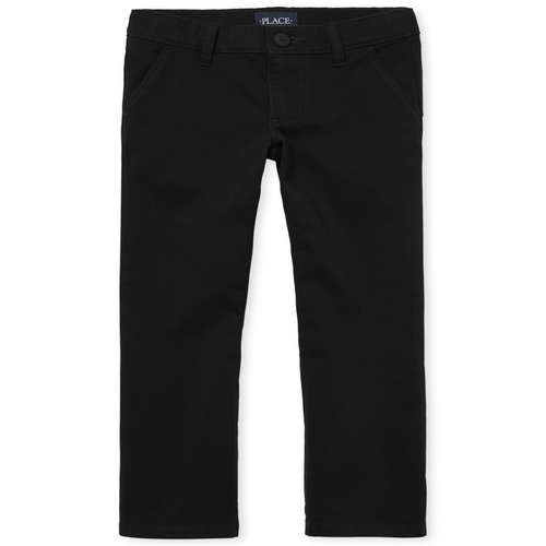 Girls Uniform Basic Pants - Black - The Children's Place