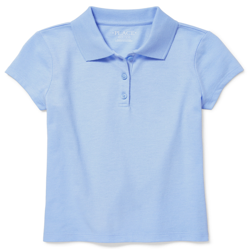 Girls Uniform Short Sleeve Pique Polo