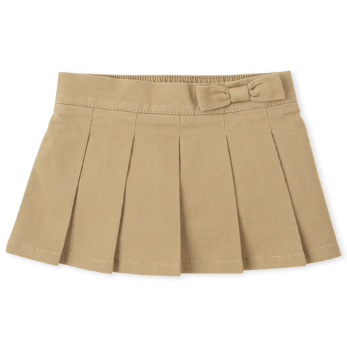 Toddler Girls Uniform Pleated Pull-On Skort