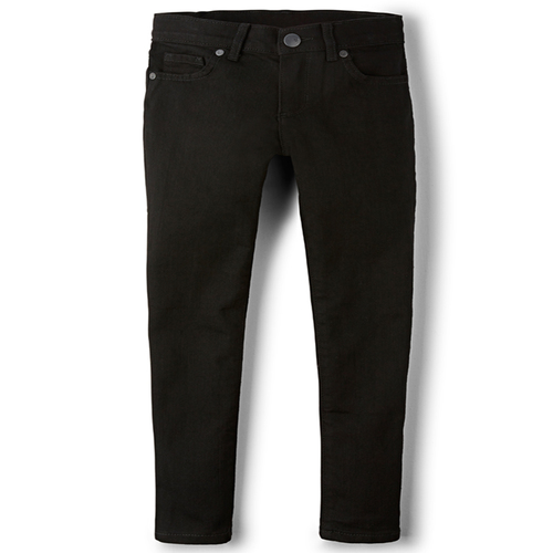 Girls Basic Super Skinny Jeans - Black Wash | The Children's Place