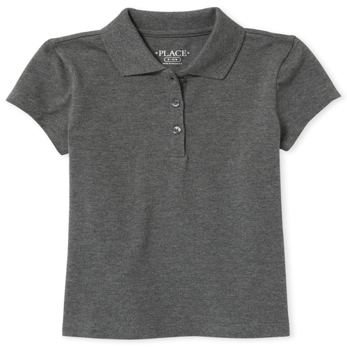 Girls Uniform Short Sleeve Pique Polo