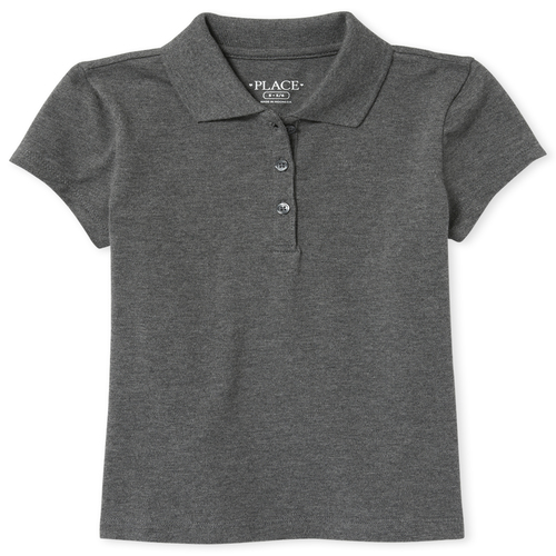 Girls Uniform Short Sleeve Pique Polo | The Children's Place