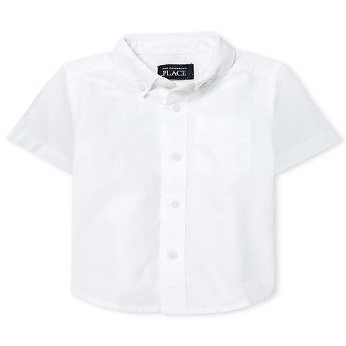 Baby And Toddler Boys Short Sleeve Oxford Button-Down Shirt