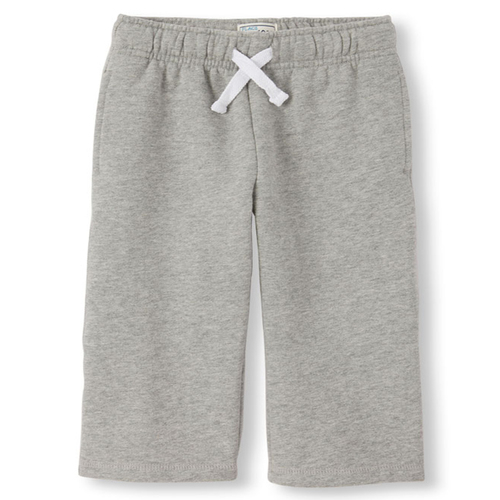 

Newborn Baby And Toddler Boys Uniform Active Fleece Pants - Gray - The Children's Place