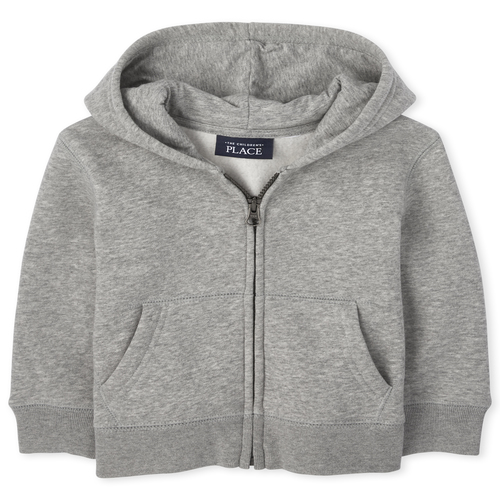 Toddler Boys Long Sleeve Full-Zip Hooded Sweatshirt