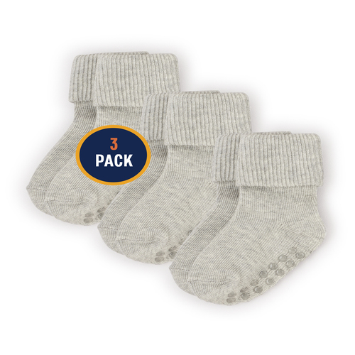 Unisex Baby And Toddler Basic Triple Roll Socks 3-Pack