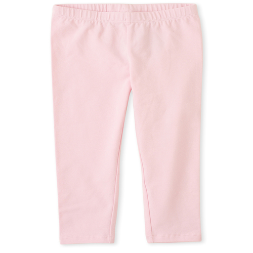 Girls Solid Capri Leggings