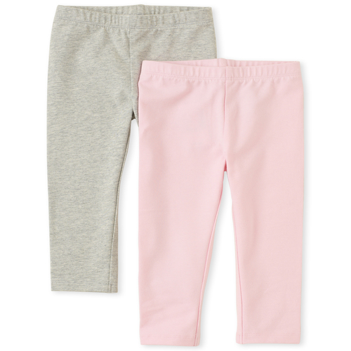 The Childrens Place Girls 2 Pack Basic Leggings