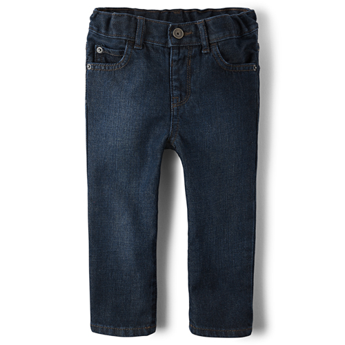 Baby And Toddler Boys Basic Skinny Jeans - Deep Blue Wash