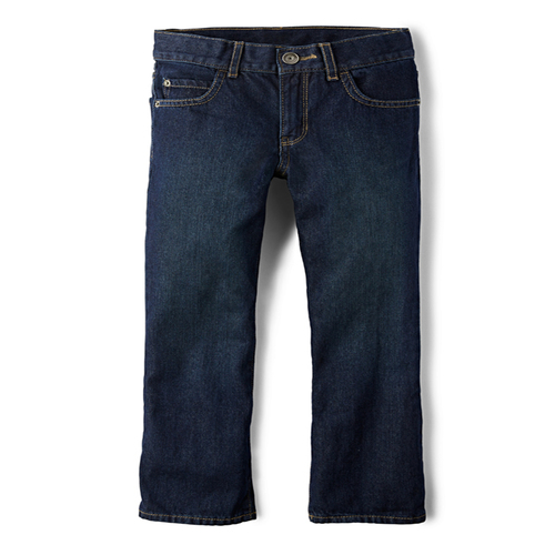 Boys Basic Bootcut Jeans - Authentic Wash