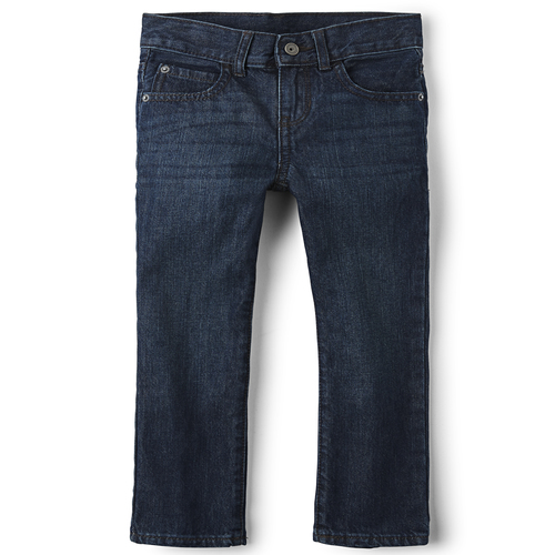 Boys Basic Straight Jeans - Deep Blue Wash