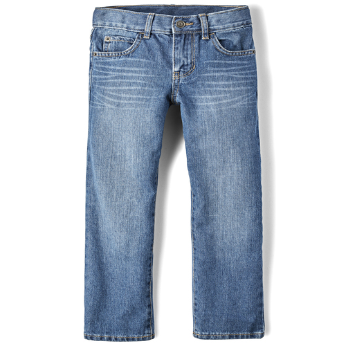 Boys Basic Straight Jeans - Carbon Wash