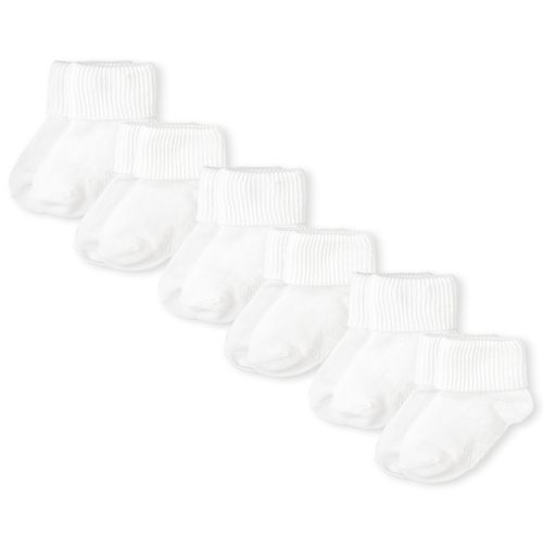 Unisex Toddler Triple Roll Socks 6-Pack
