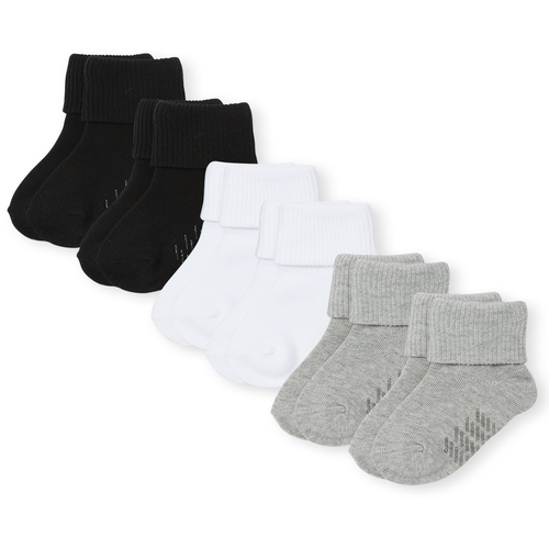 Unisex Toddler Triple Roll Socks 6-Pack