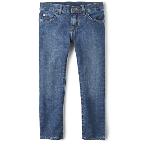 Boys Basic Skinny Jeans - Medium Indigo