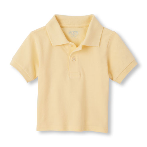 Toddler Boys Uniform Short Sleeve Solid Pique Polo