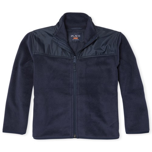 Boys Long Sleeve Zip-Up Fleece Trail Jacket