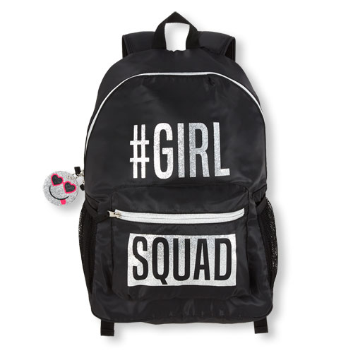 Girls Glitter 'Hashtag Girl Squad' Backpack