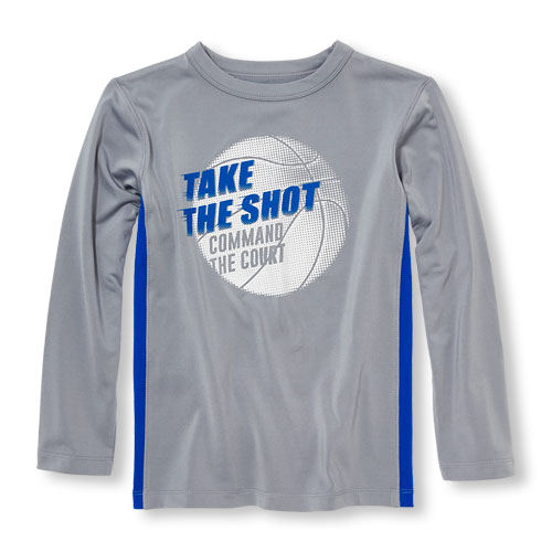 Boys PLACE Sport Long Sleeve Graphic Pieced Top