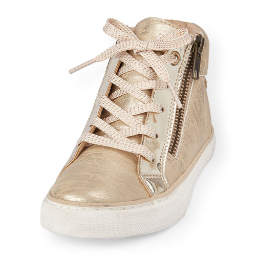 Girls Metallic Star Mid-Top Sneaker