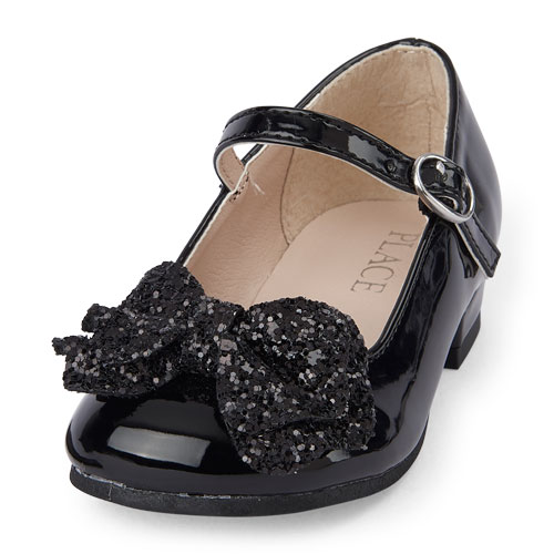 Toddler Girls Glitter Bow Olivia Shoe