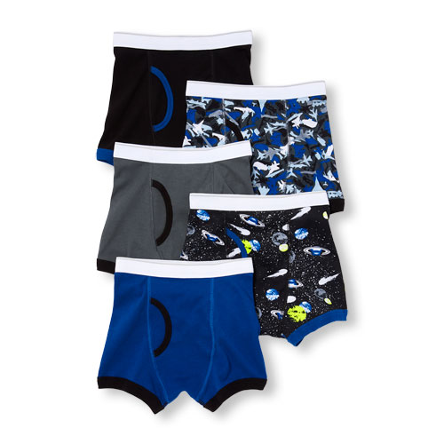 Boys Space Boxer Briefs 5-Pack