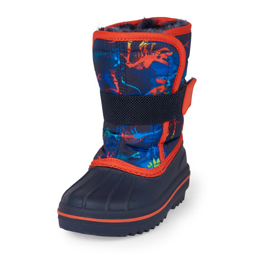 Toddler Boys Dinosaur Print Snowboot
