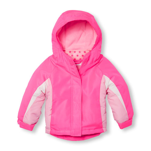 Toddler Girls Long Sleeve Colorblock 3-In-1 Jacket