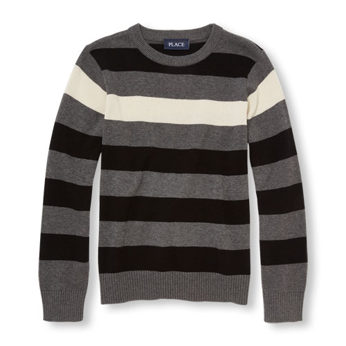 Boys Long Sleeve Striped Sweater