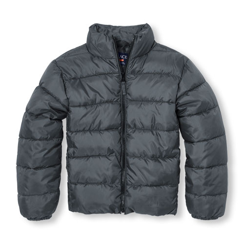 Boys Long Sleeve Basic Lightweight Puffer Jacket