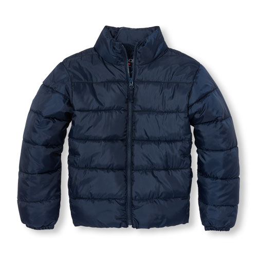 Boys Long Sleeve Basic Lightweight Puffer Jacket