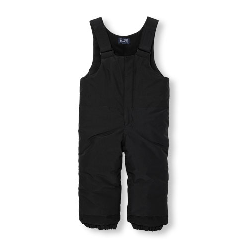 Toddler Boys Solid Snow Overalls