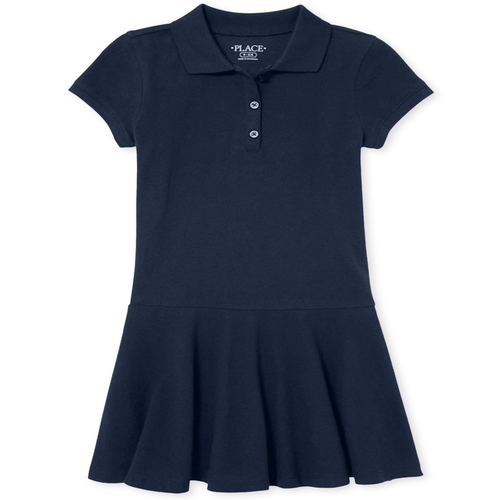 Girls Uniform Short Sleeve Polo Dress