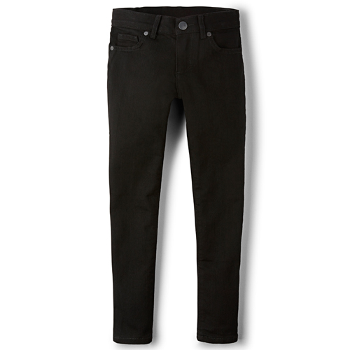 Girls Basic Super Skinny Jeans - Black Wash