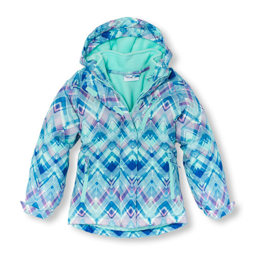 Girls Long Sleeve Printed 3-in-1 Jacket