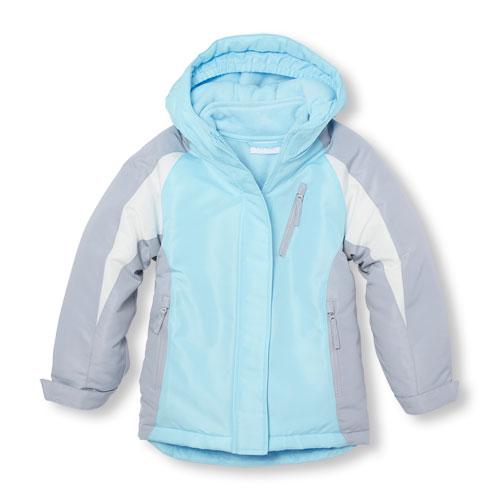 Girls Long Sleeve Colorblock 3-In-1 Jacket