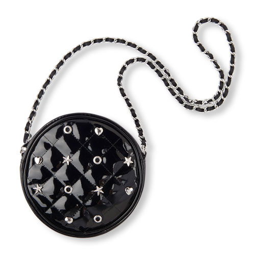 Girls Embellished Quilted Circle Bag
