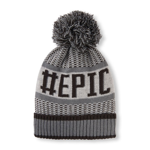 Boys 'Hashtag Epic' Knit Beanie