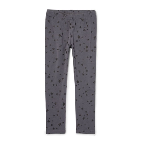 Girls Glitter Printed Leggings