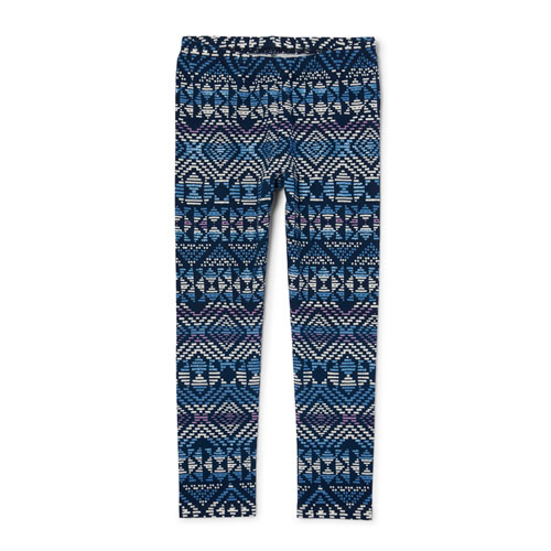 Girls Glitter Printed Leggings