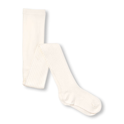 Girls Shiny Rib-Knit Tights